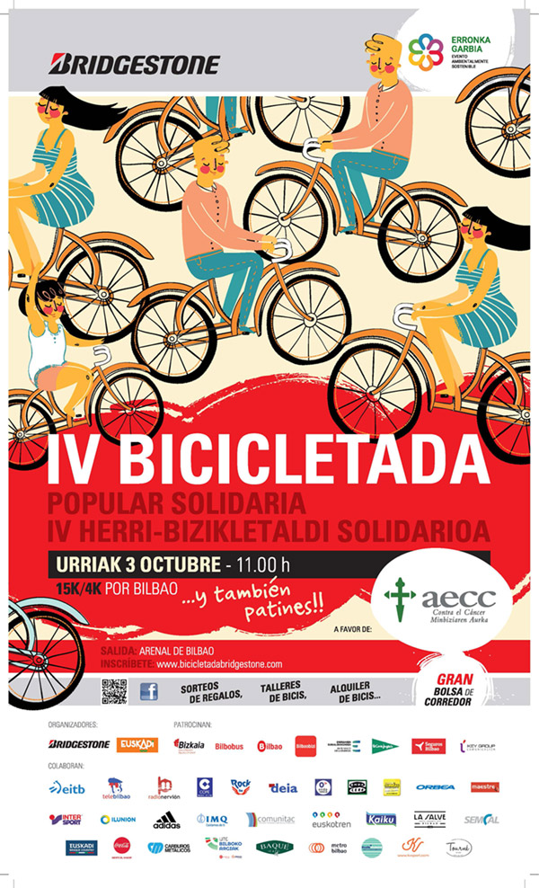 Sumigas participa como colaborador en la iv bicicletada popular solidaria bridgestone | iv herri-bizikletaldi solidarioa bridgestone
