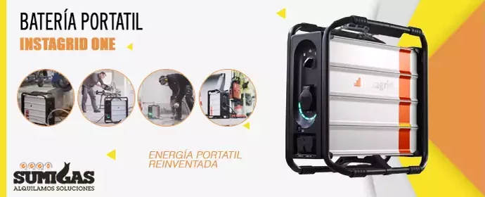 Alquiler de batería portátil Instagrid One en Sumigas