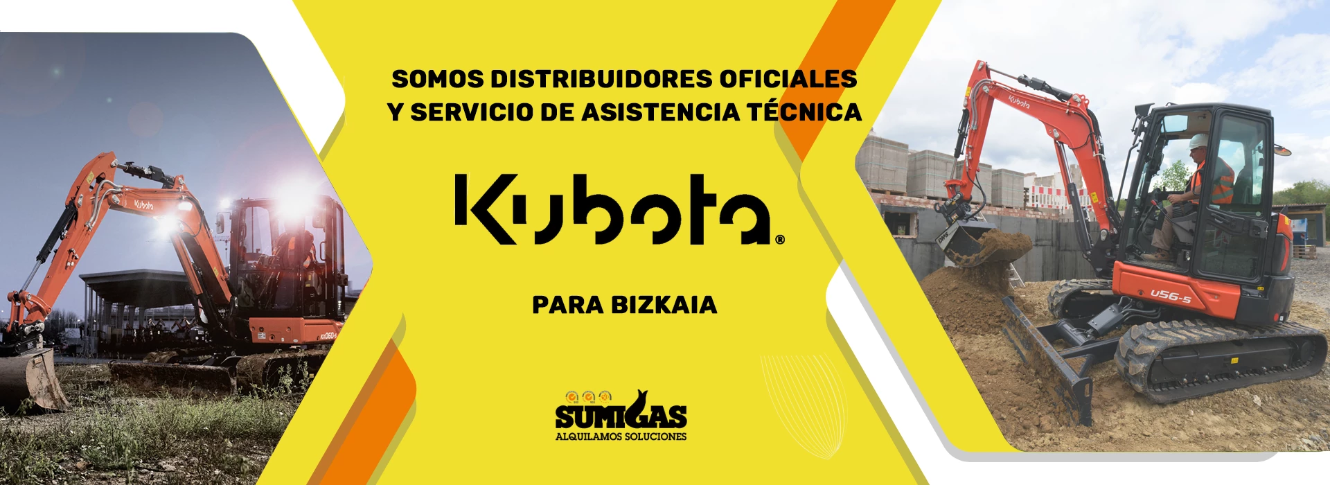 Somos distribuidores y SAT kubota para Bizkaia